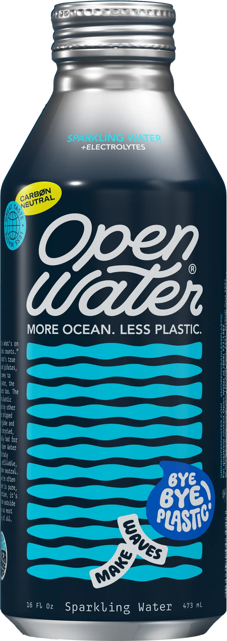 Open Water Sparkling 16oz aluminum bottle water